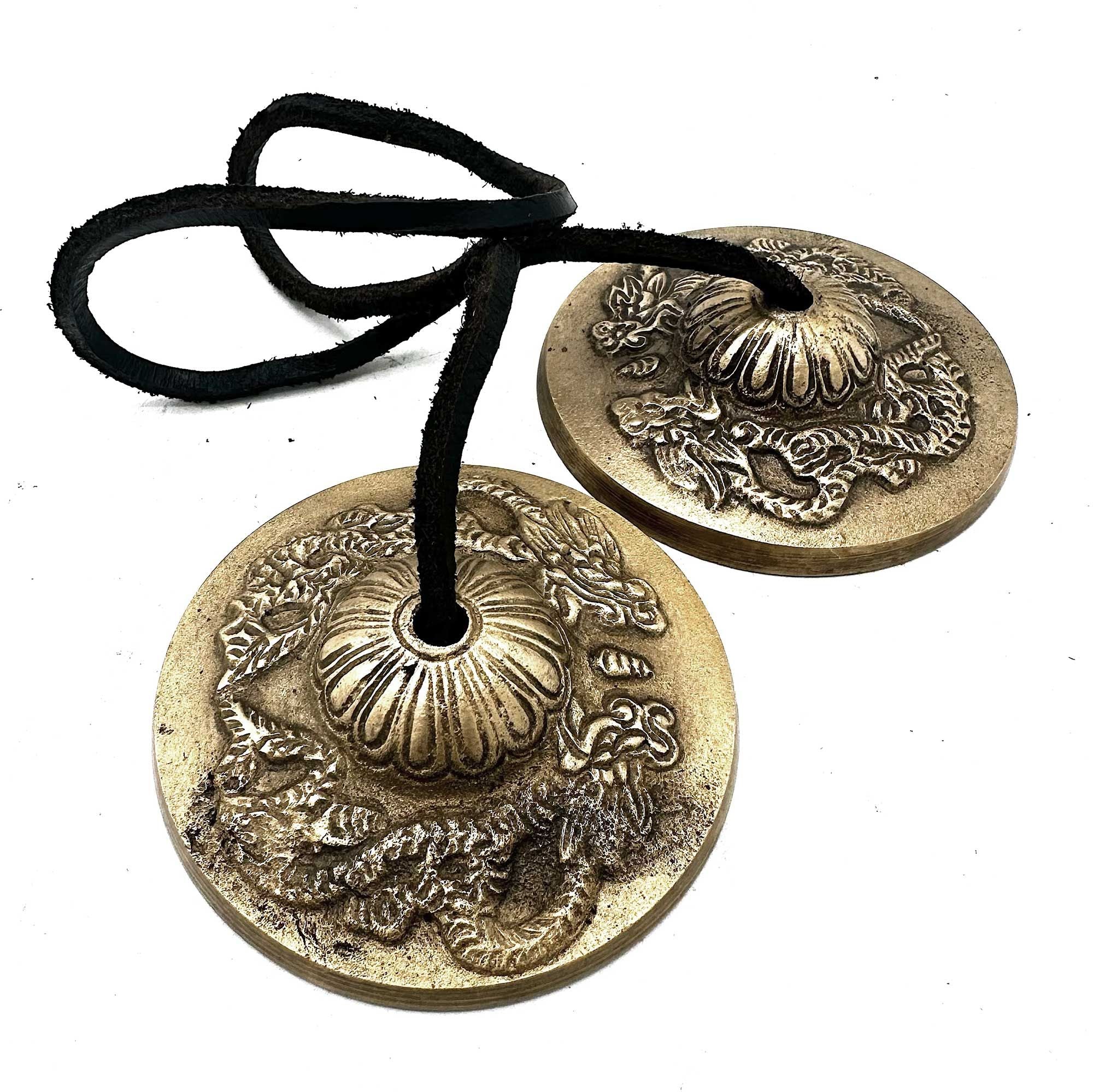 Tibetiläinen tingsha-kello - Lohikäärme - n. 7,4cm